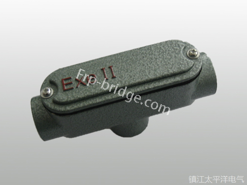 防爆穿線後(hòu)蓋三通穿線盒(he)生産租賃廠家(jiā)